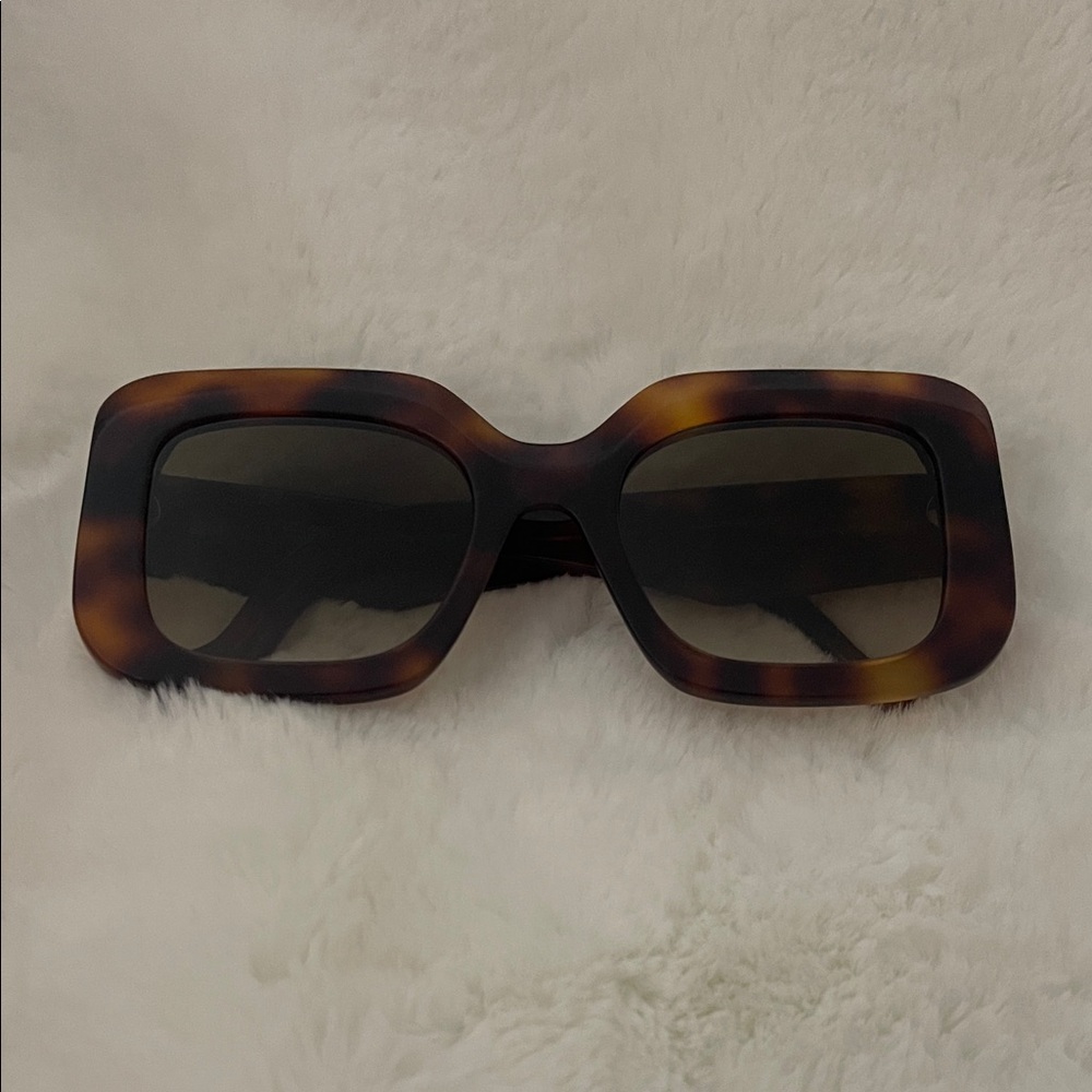 LOEWE Tortoise Shell Square Sunglasses